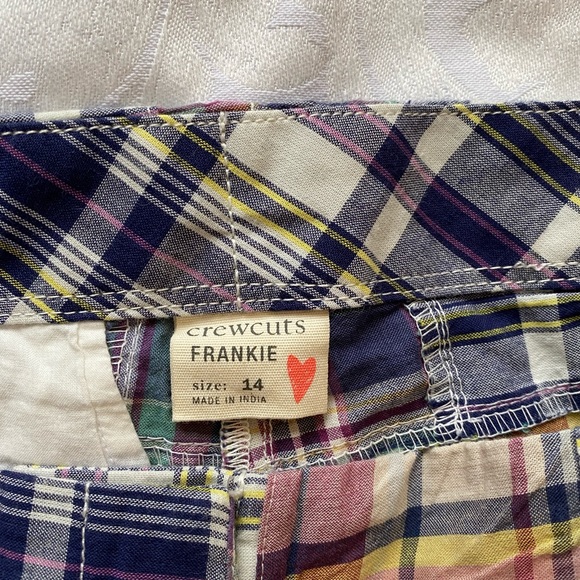 Crewcuts by J.Crew patchwork girls size 14 shorts - Picture 5 of 5